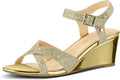 Wendy Low Wedge Sandals Ankle Strap Espadrille - Comfortable 2.5in who