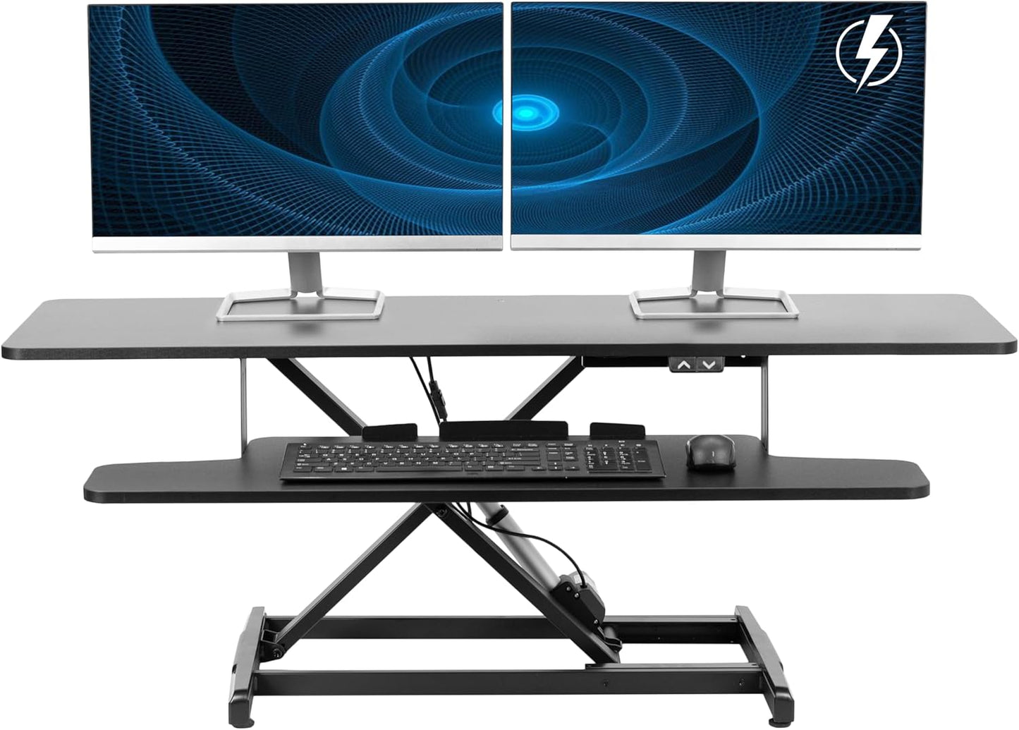 VIVO 47 inch Electric Motor Desk Converter for Active Standing