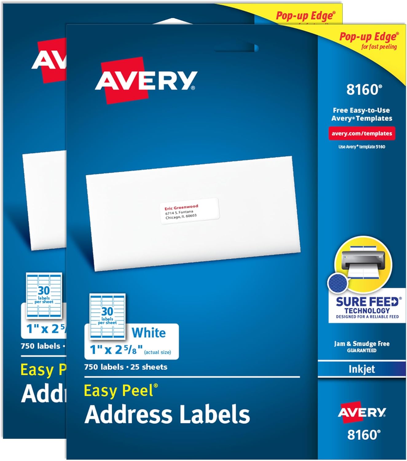 Avery Easy Peel Printable Address Labels for Mailing and Shipping