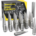 MIKKUPPA M14x1.5 Spike Lug Nuts, 24PCS - Aggressive Extended Chrome