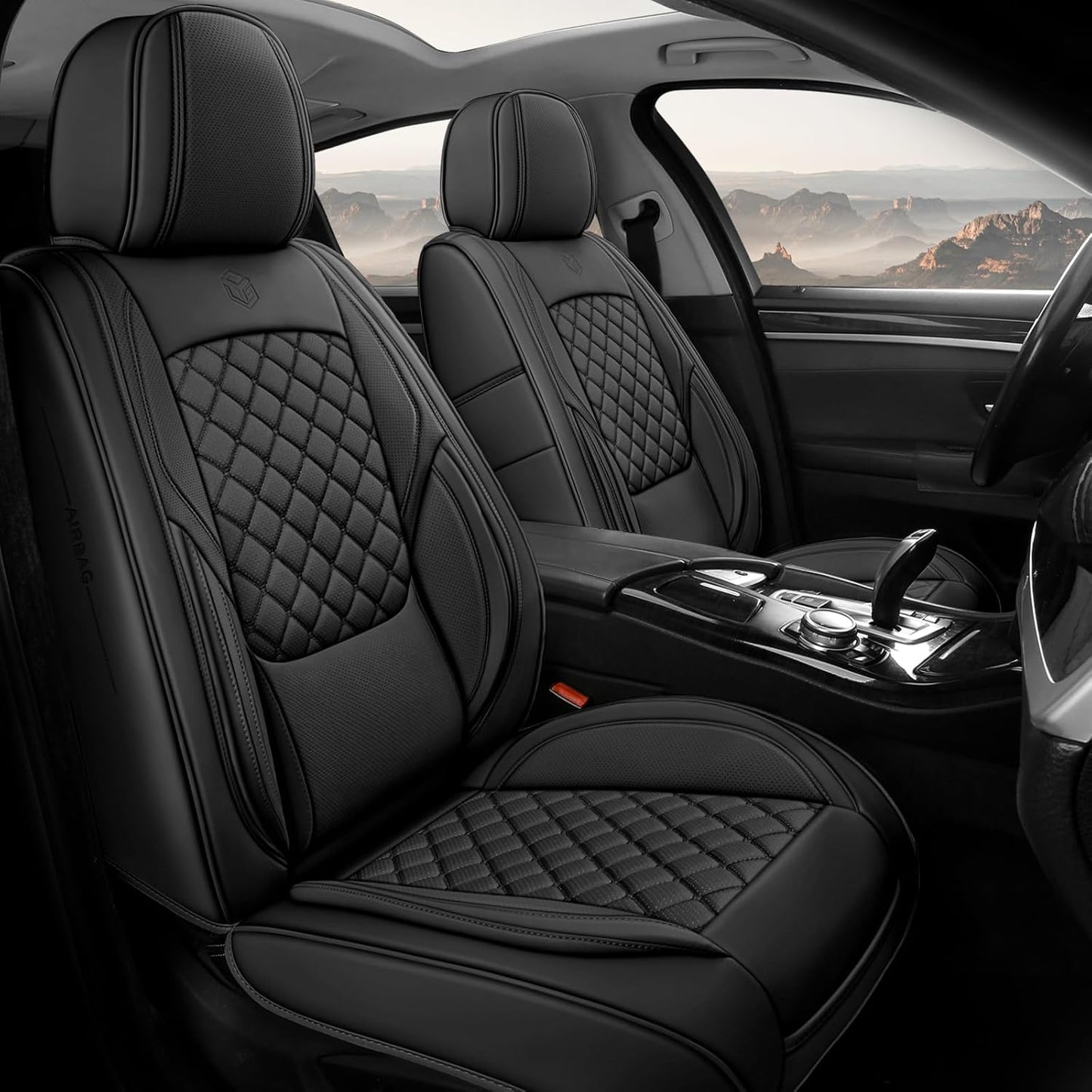 Premium Leather Car Seat Covers for SUVs, Trucks, and Sedans
