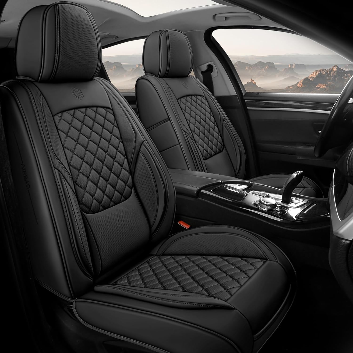 Premium Leather Car Seat Covers for SUVs, Trucks, and Sedans