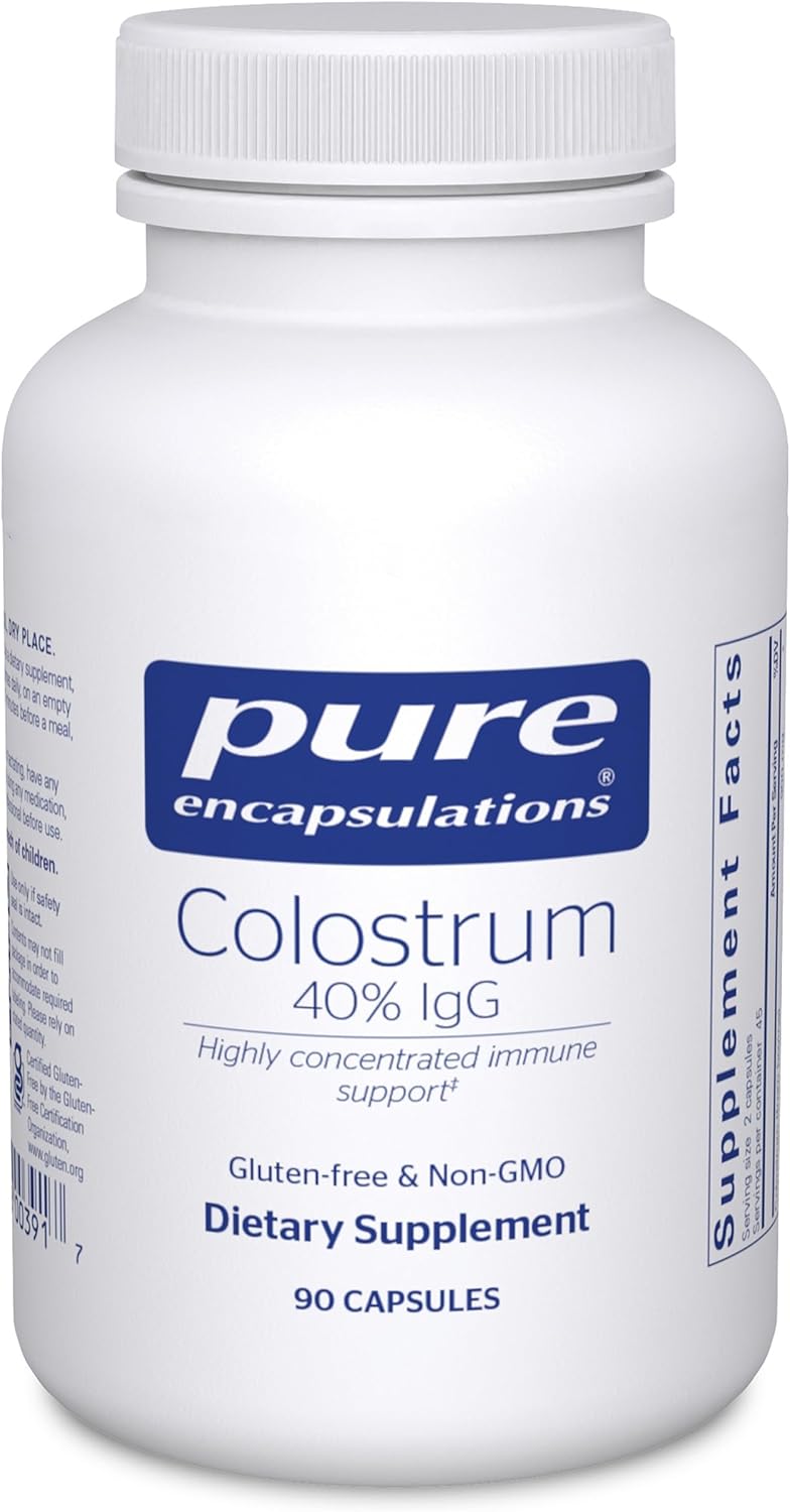 Pure Encapsulations Colostrum 40% IgG Immune Support Capsules