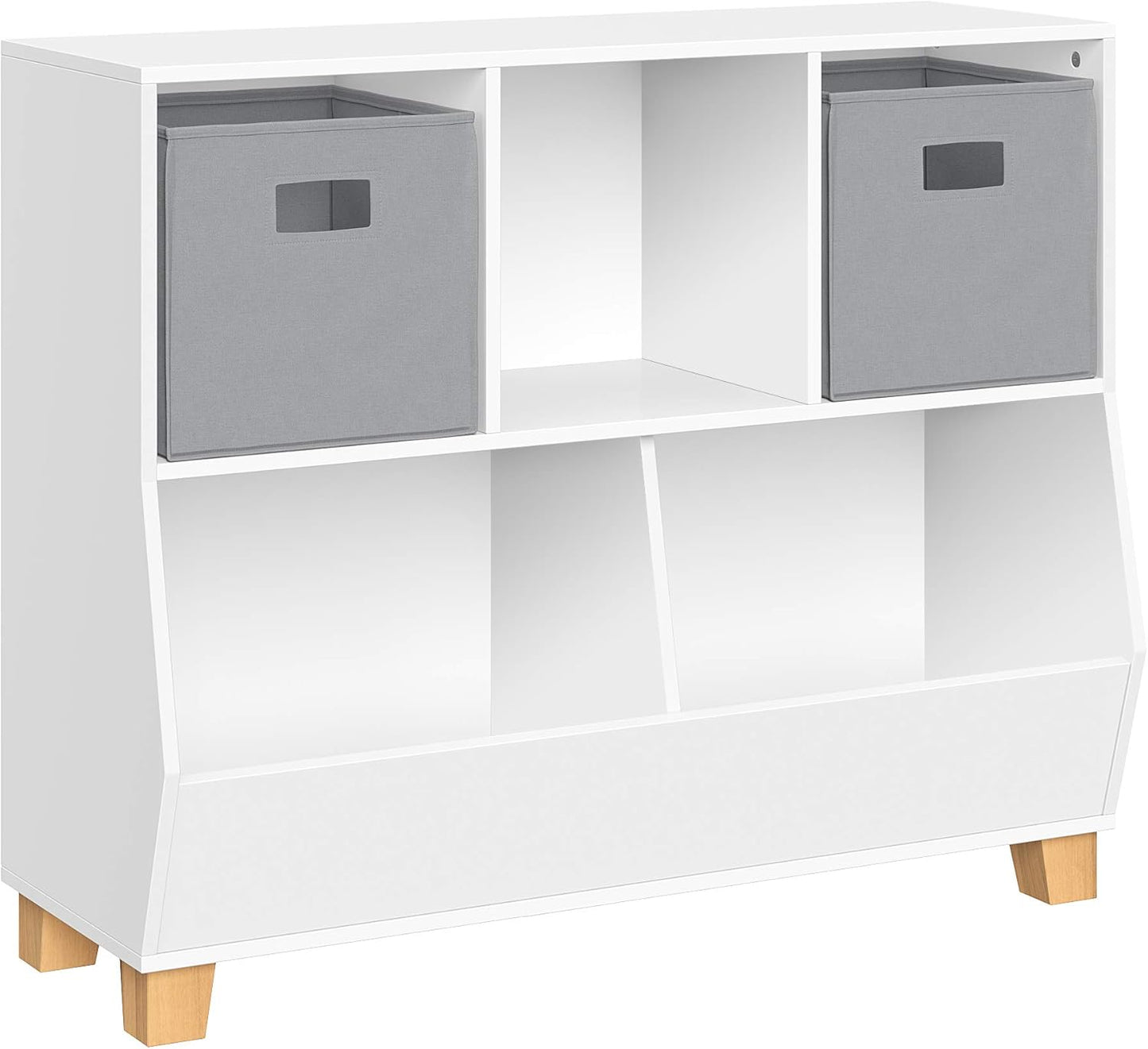 Catch-All Kids Toy Storage Organizer with Cubbies and Bins