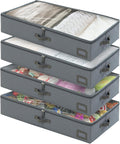 6-Inch Under Bed Organizer for Seasonal Clothing and More