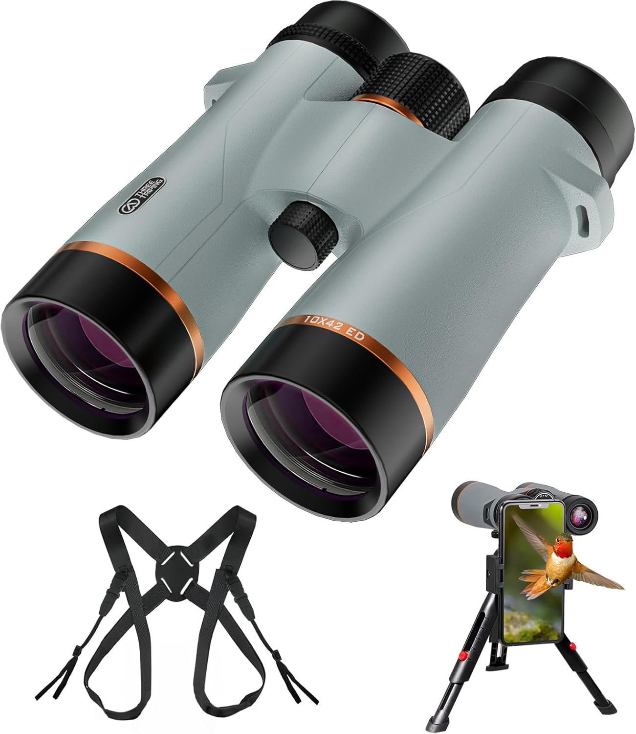10x42 Professional ED Binoculars for Bird Watching and Travel