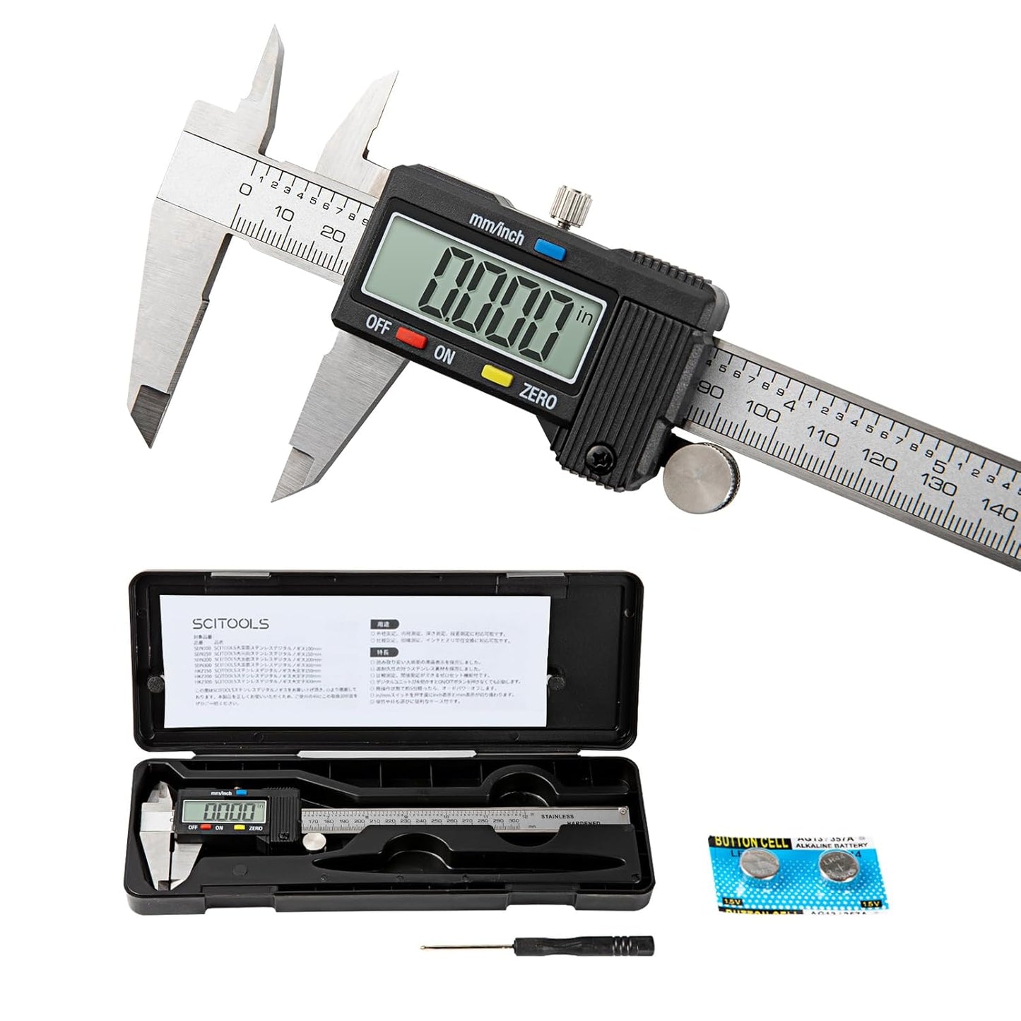 Digital Caliper 0-12in Measuring Tool for DIY and 3D Printing