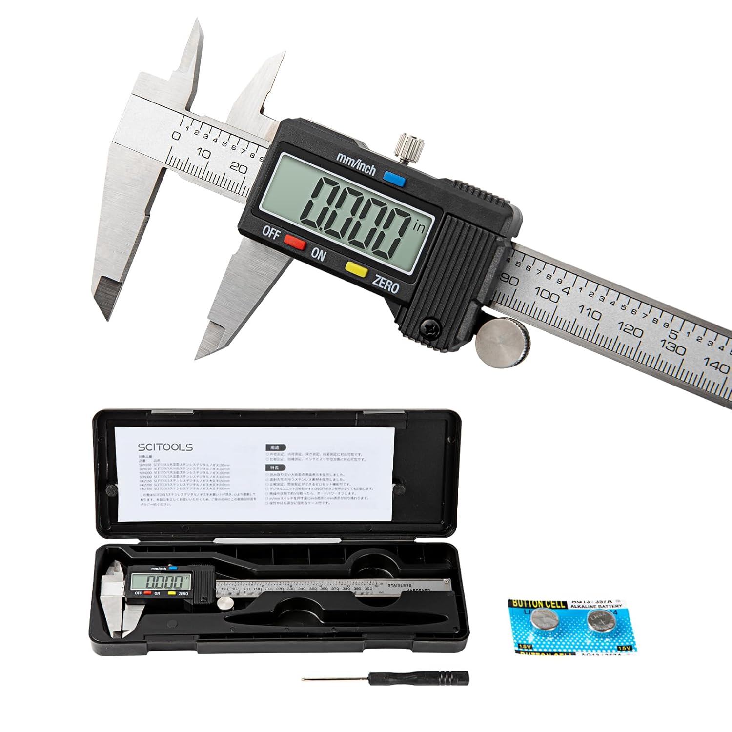 Digital Caliper 0-12in Measuring Tool for DIY and 3D Printing