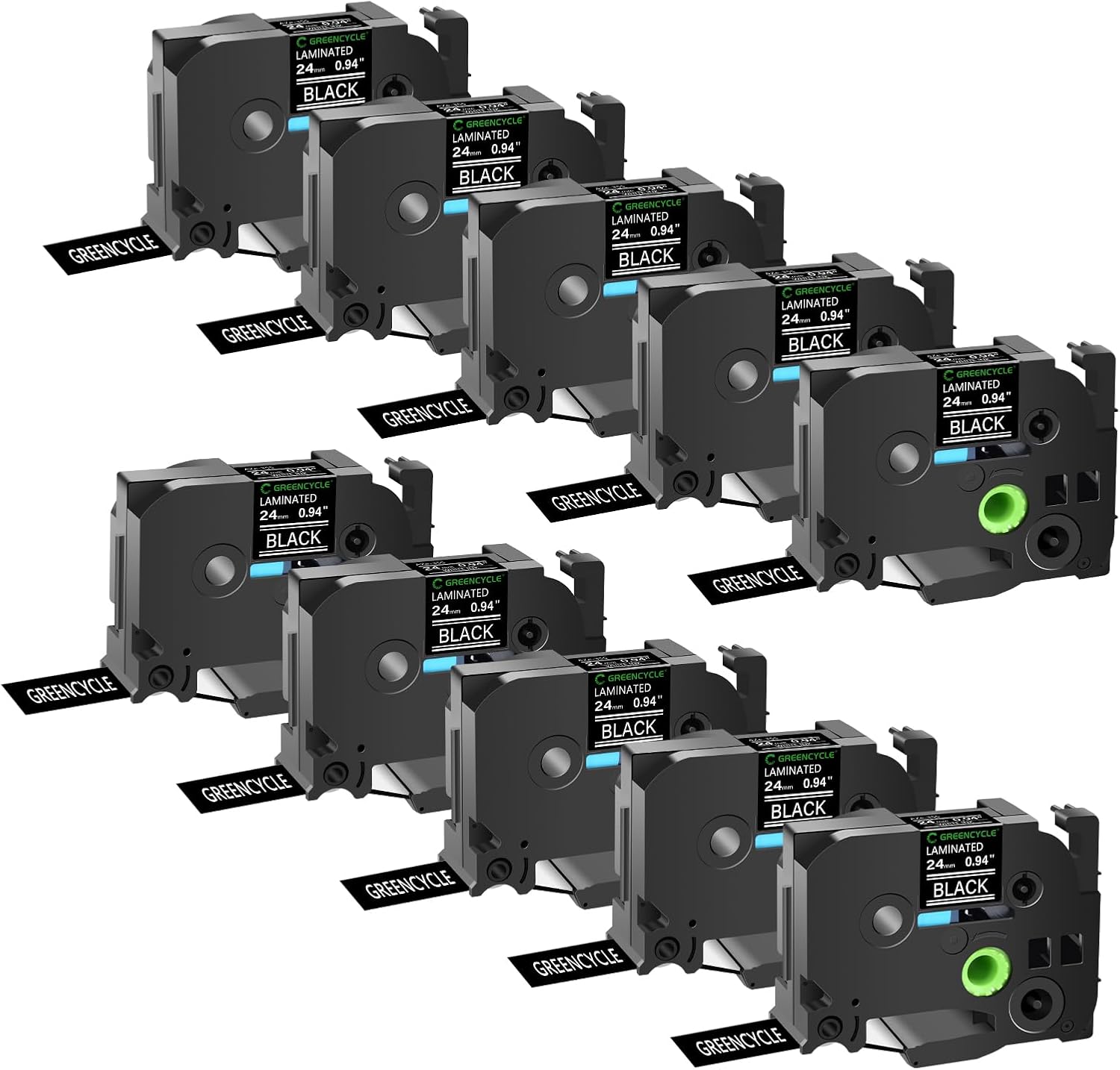 GREENCYCLE Compatible TZe355 Label Tape for Ptouch Printers