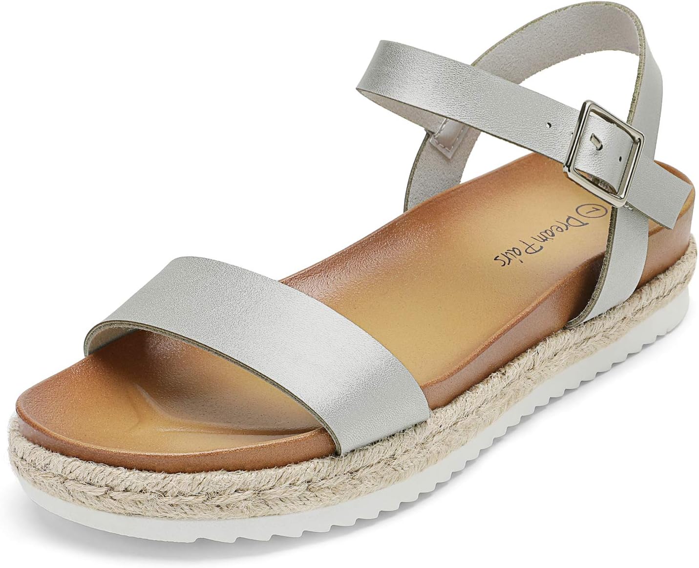 DREAM PAIRS Womens Open Toe Ankle Strap Flatform Wedge Sandals