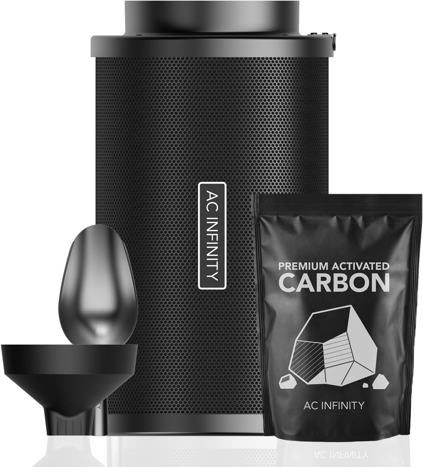 AC Infinity Refillable Carbon Filter Kit 8 for Odor Removal