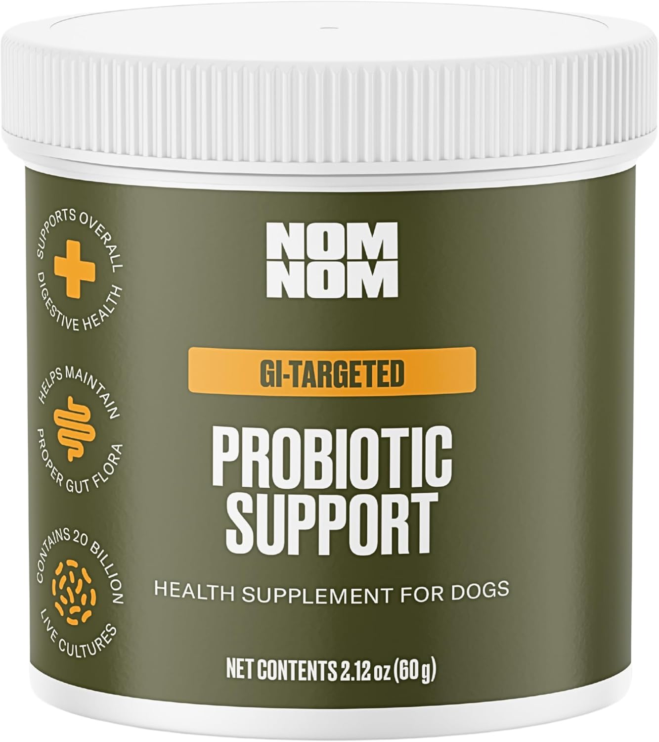 Nom Nom Dog GI-Targeted Probiotic Support for Gut Health