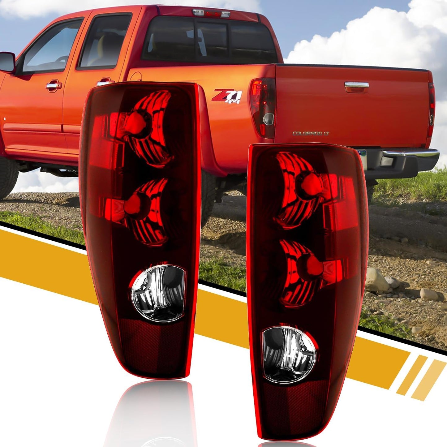 Tail Light Assembly Pair for Chevrolet Colorado & GMC Canyon 2004-2012