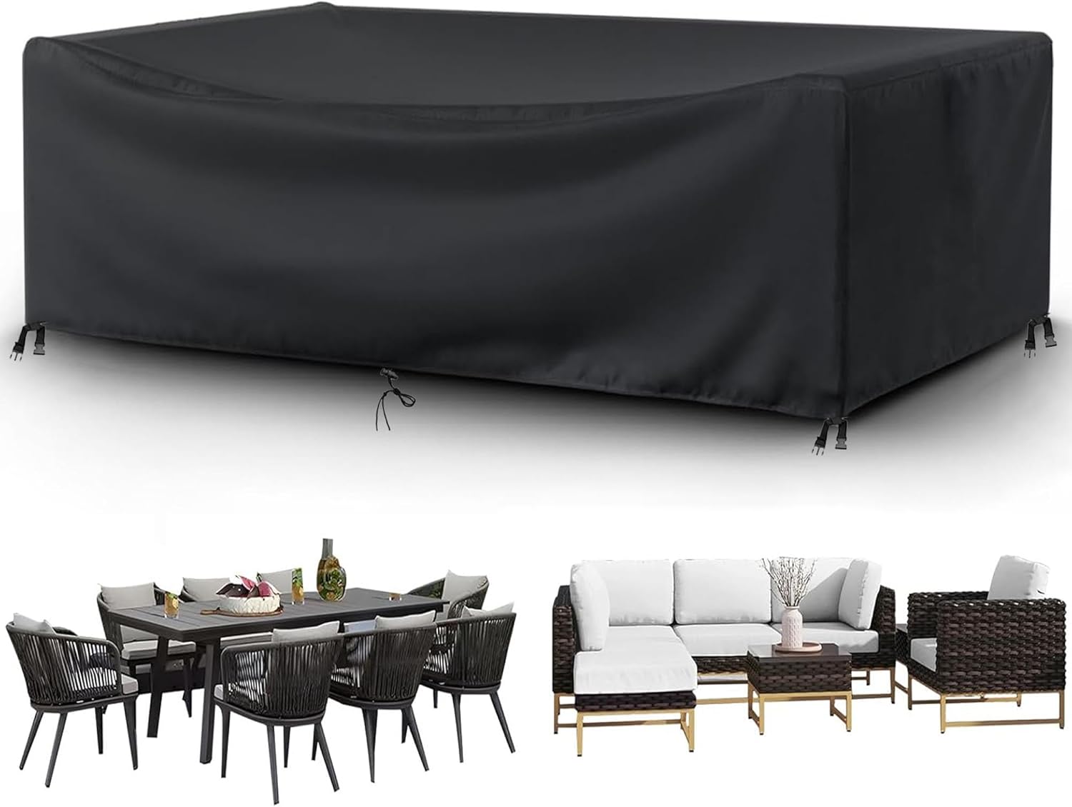 Patio Furniture Covers Waterproof Outdoor Table Cover 108in L
