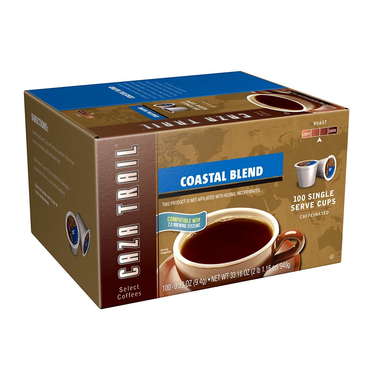 Caza Trail Coffee Pods Coastal Blend for Rich Flavor Experience