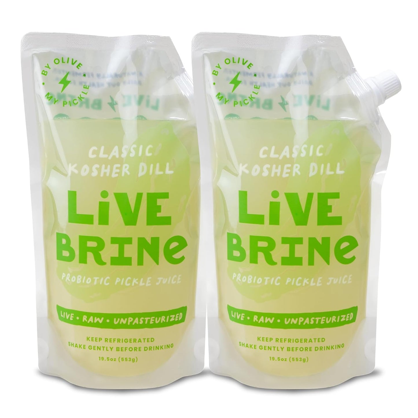 Olive My Pickle Probiotic Pickle Juice Shots for Gut Health