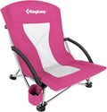 KingCamp Beach Chair - 300lbs Capacity, Portable & Heavy Duty