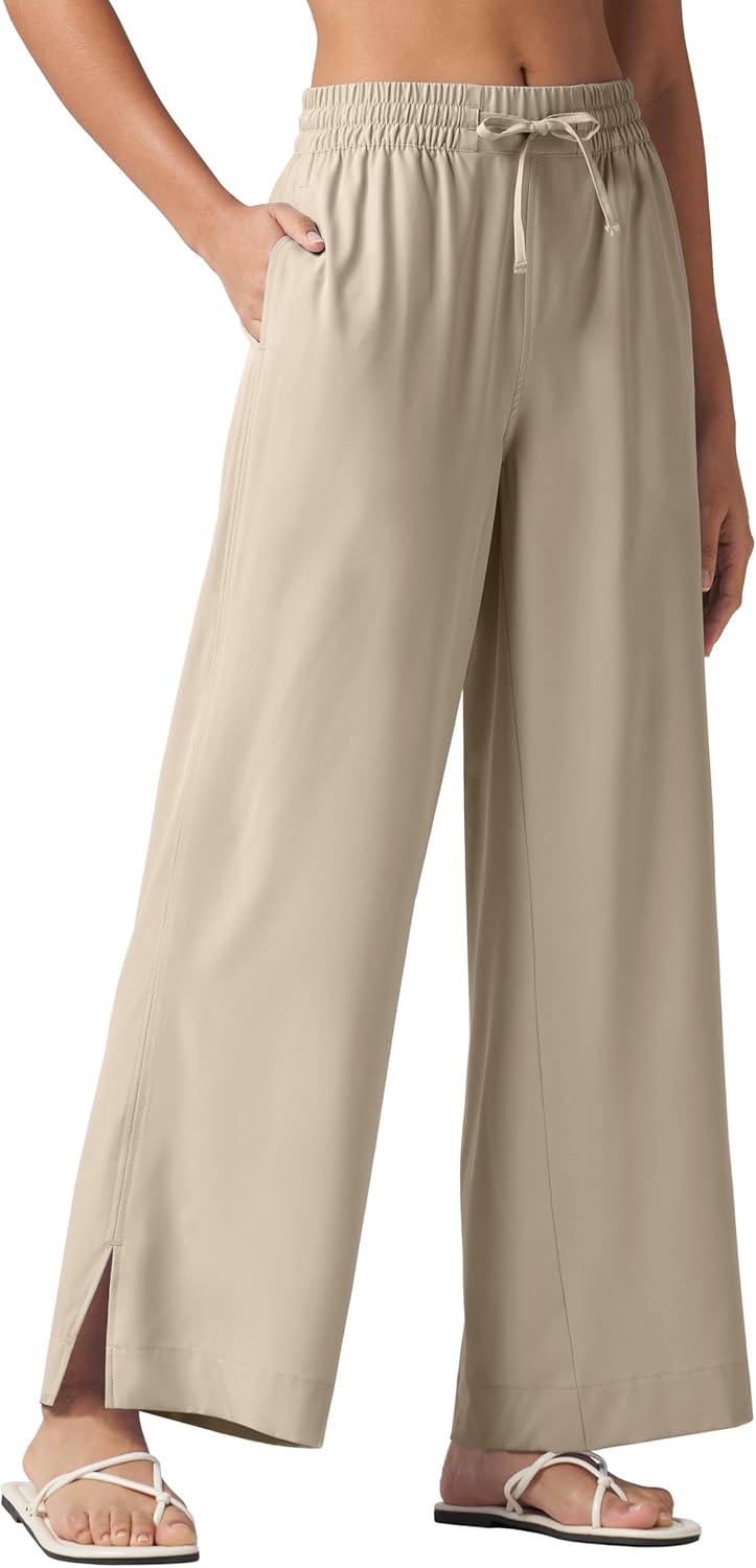 Willit Women's Wide Leg Pants for Beach and Travel Comfort