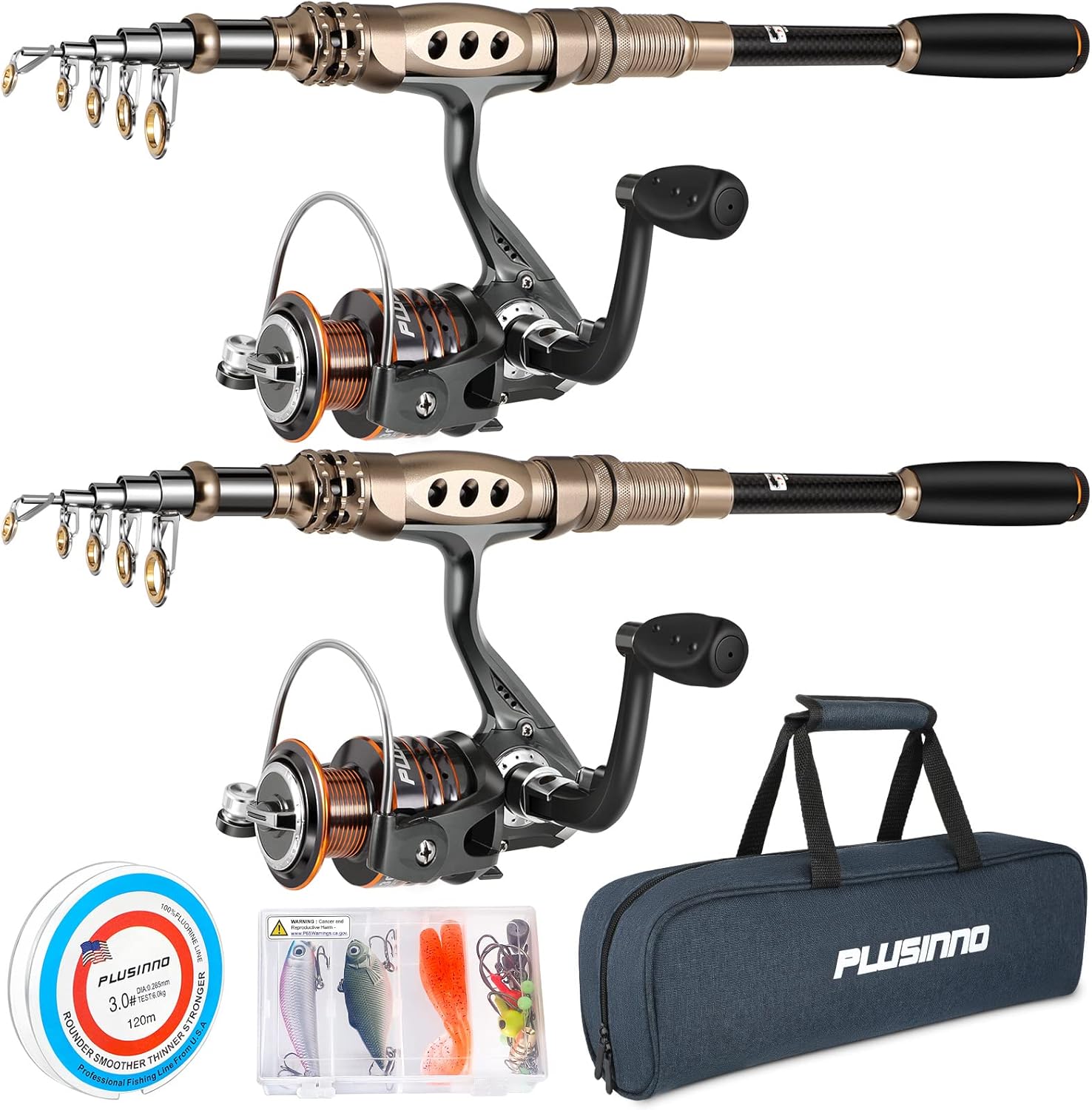 PLUSINNO Fishing Rod and Reel Combos for All Fishing Enthusiasts
