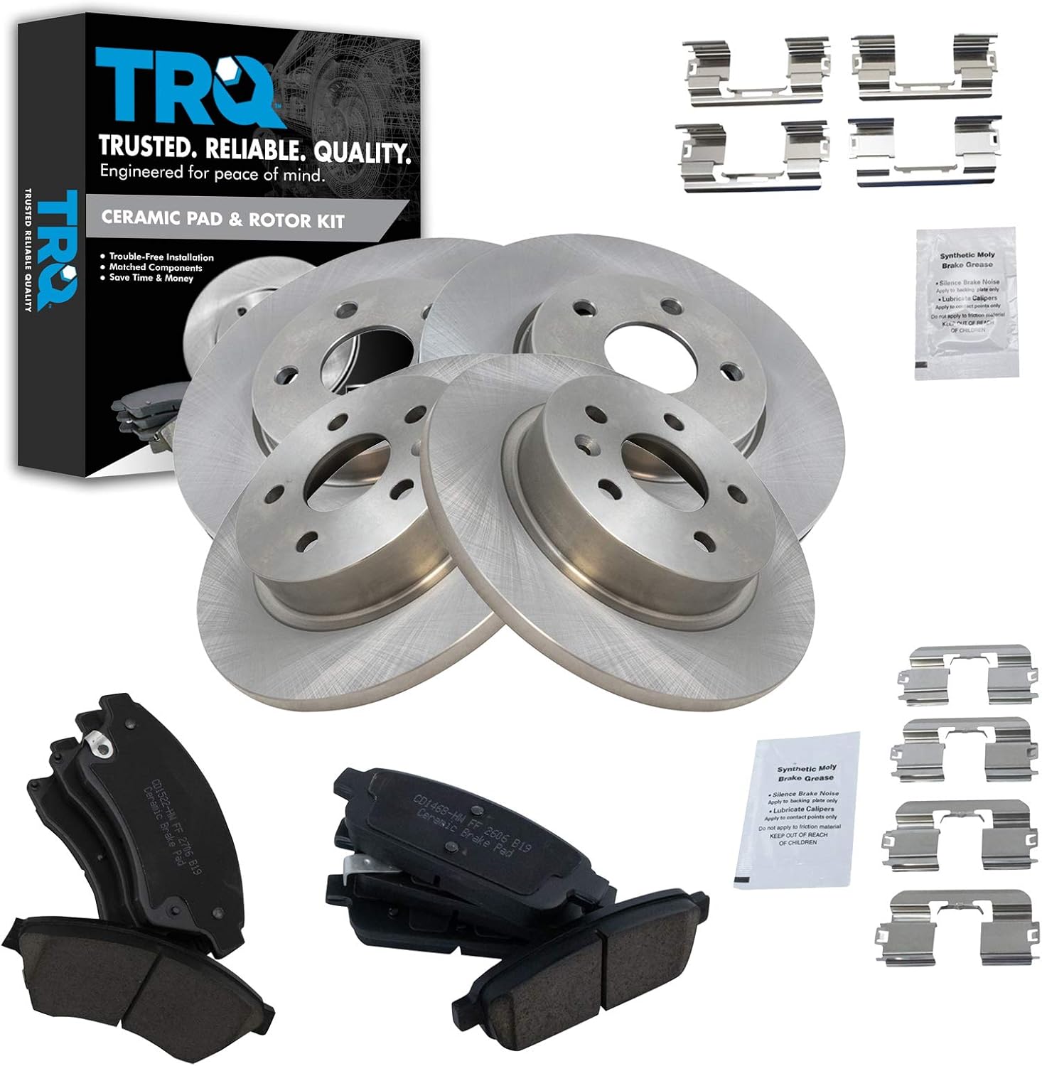TRQ Brake Pad & Rotor Kit for 2011-2016 Chevrolet Cruze Models