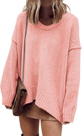 ANRABESS Oversized Scoop V Neck Batwing Sweater - Cozy Fall Staple