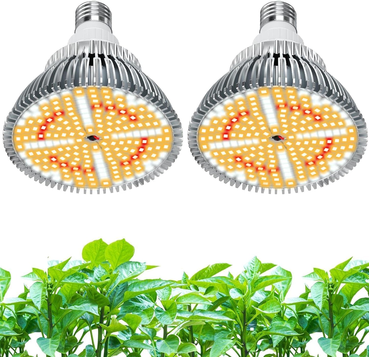 30W LED Grow Lights for Indoor Plants - Full Spectrum Bulbs