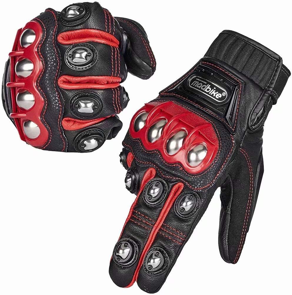 ILM Alloy Steel Touchscreen Gloves for Motorcycle Racing Safety