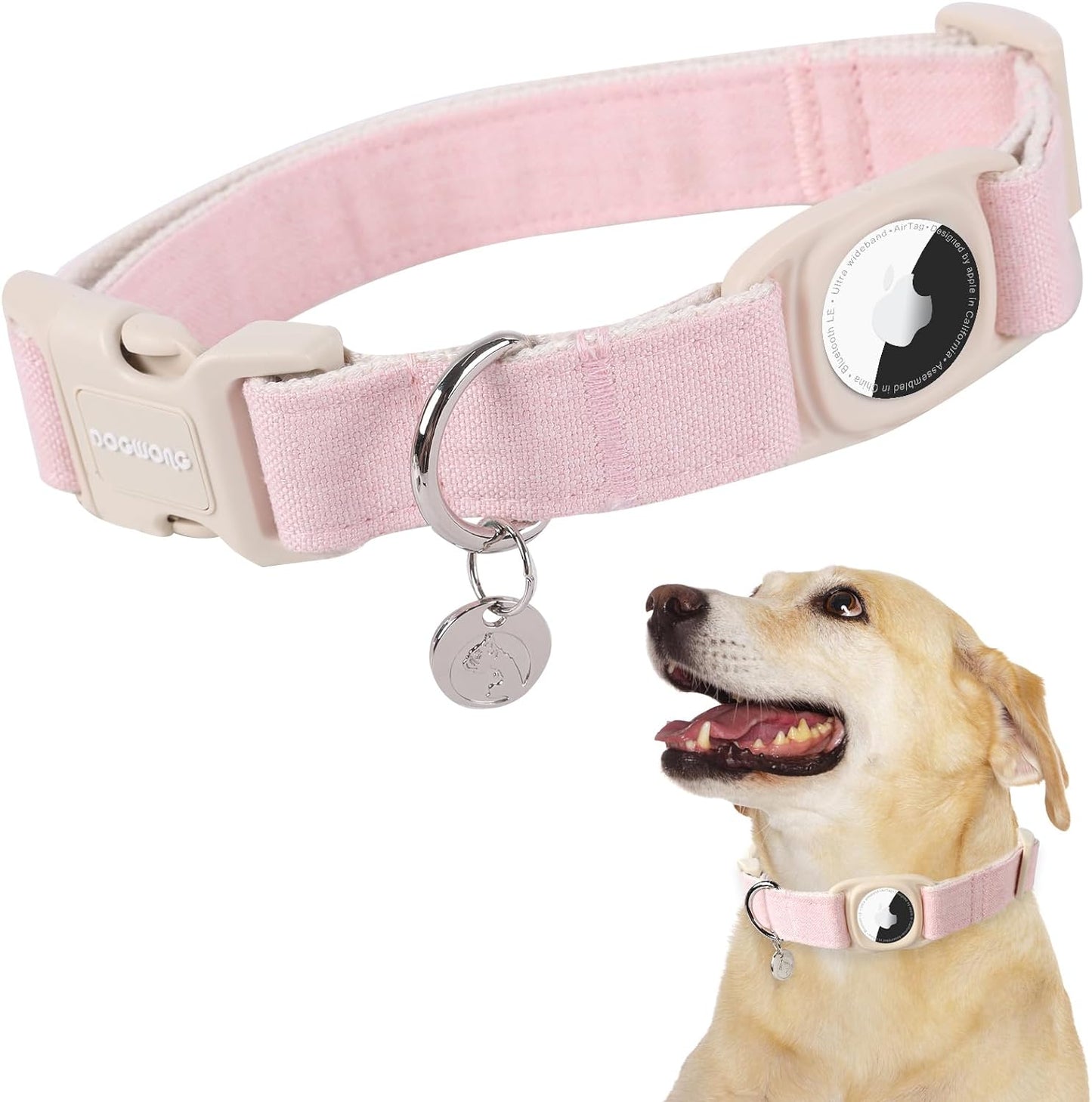 DOGWONG Heavy-Duty Cotton Hemp Dog Collar: Stay Secure!