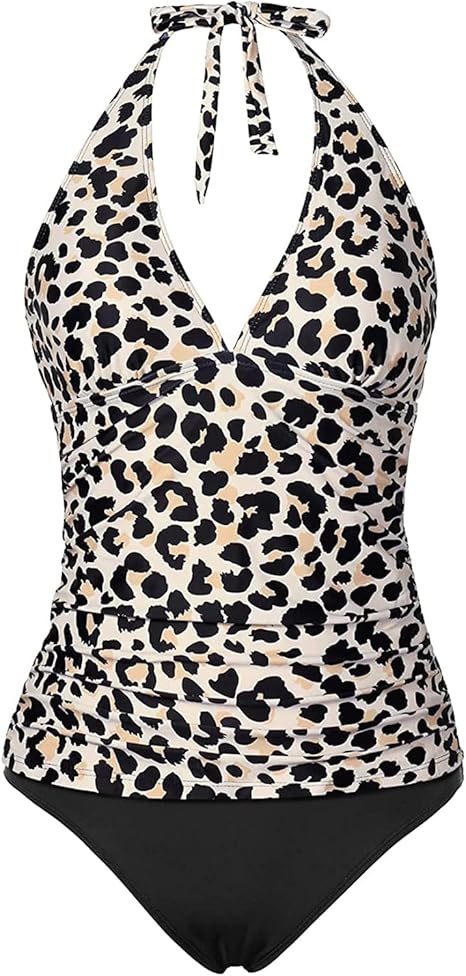 Holipick Two Piece Tankini Bathing Suits for Women with Tummy Control