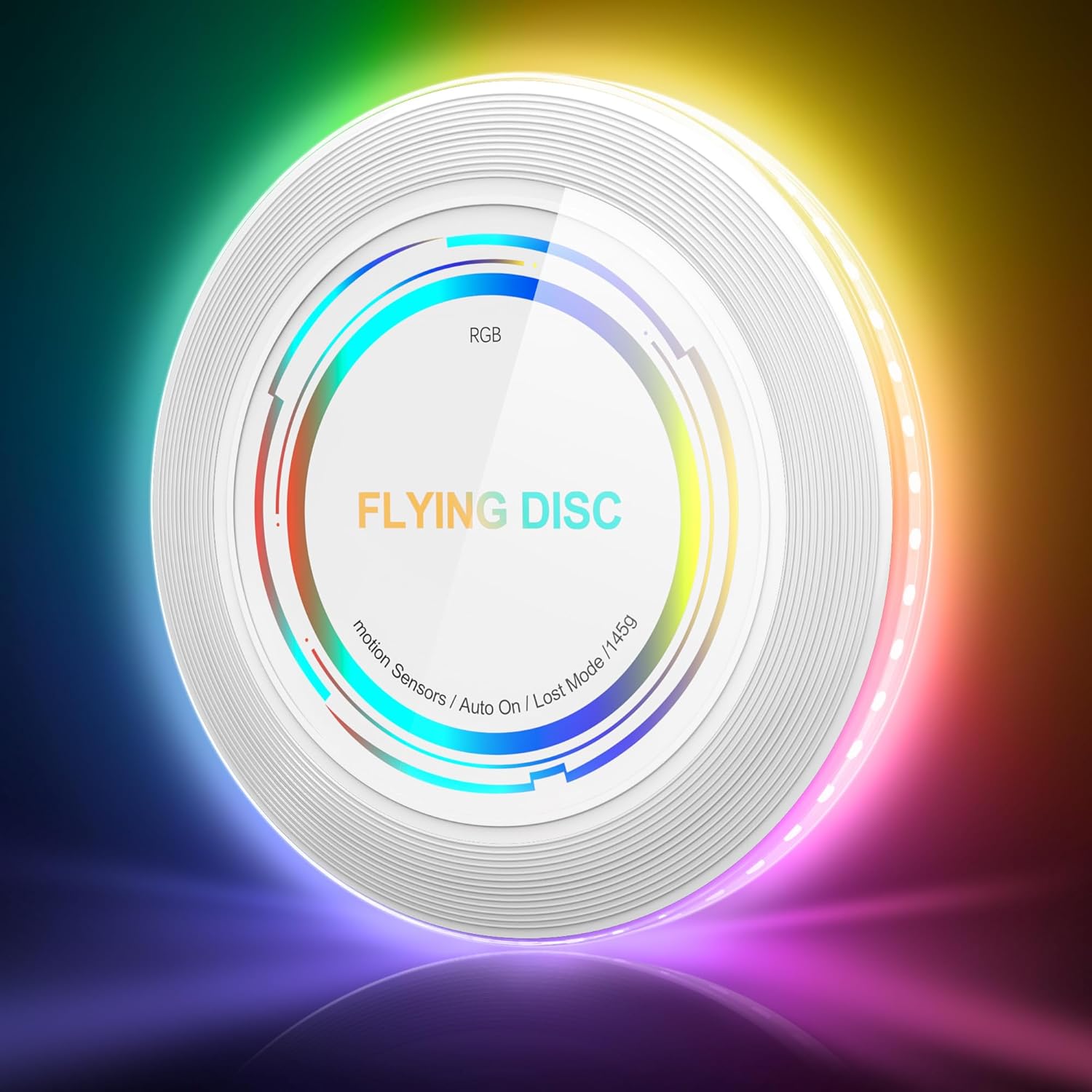 9 LED Flying Disc - Glow in The Dark Fun!