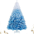 Flocked 7 ft Christmas Tree - 1264 Branch Tips for Snowy Look