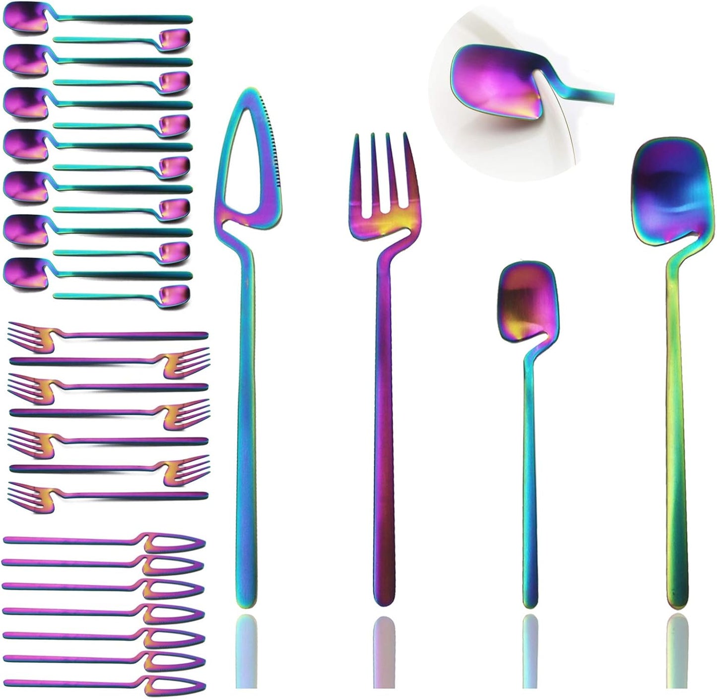 JASHII Flatware Set 32-piece Silverware Set for 8 People