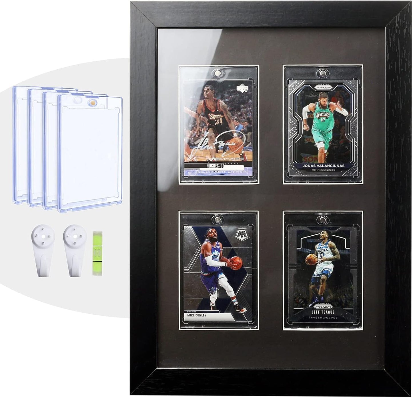 Trading Card Display Frame with UV Protection for 4 Cards