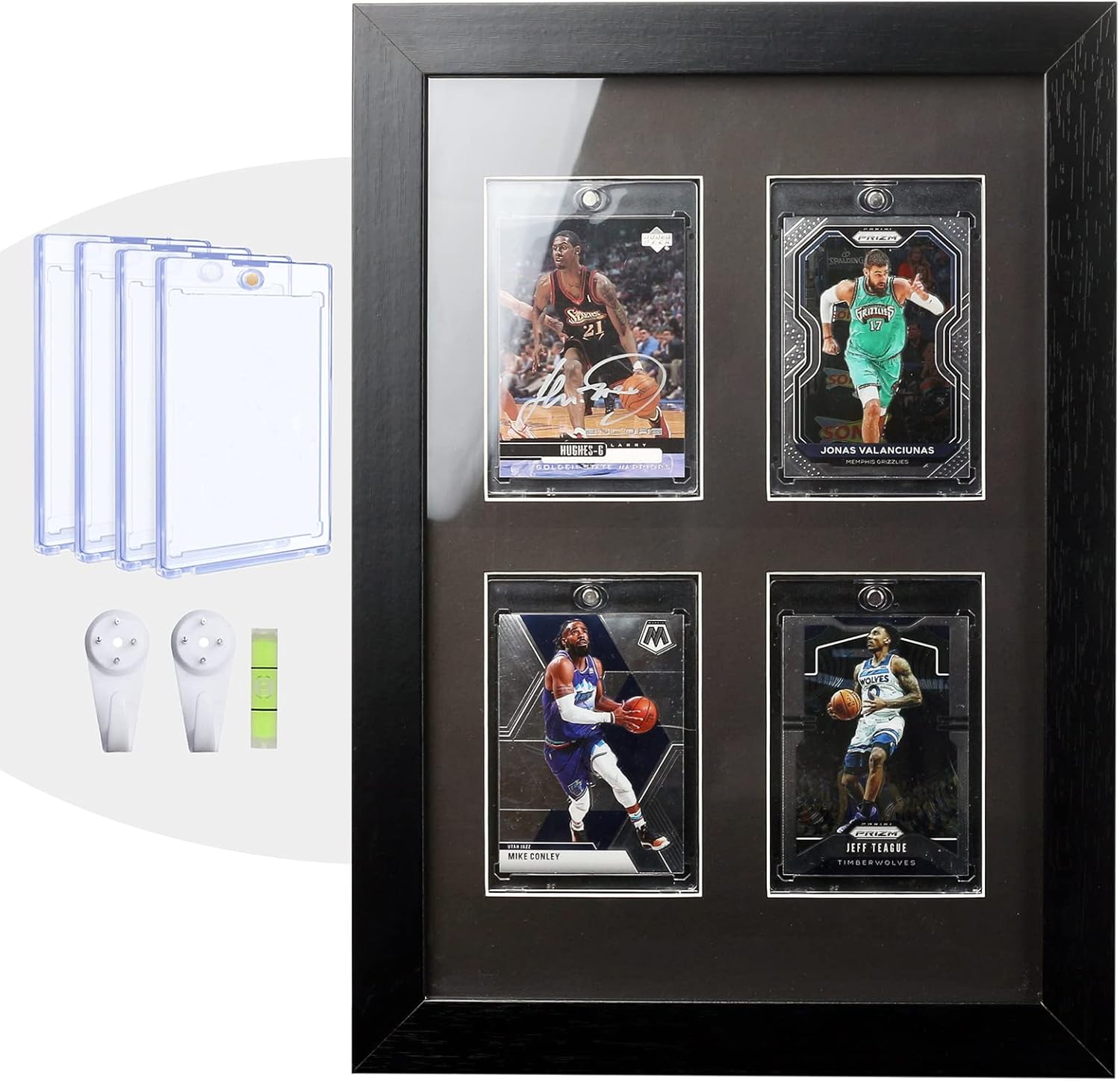 Trading Card Display Frame with UV Protection for 4 Cards