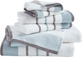 Decorative Bath Towel Set - Luxury Cotton 6 Piece Towel Set