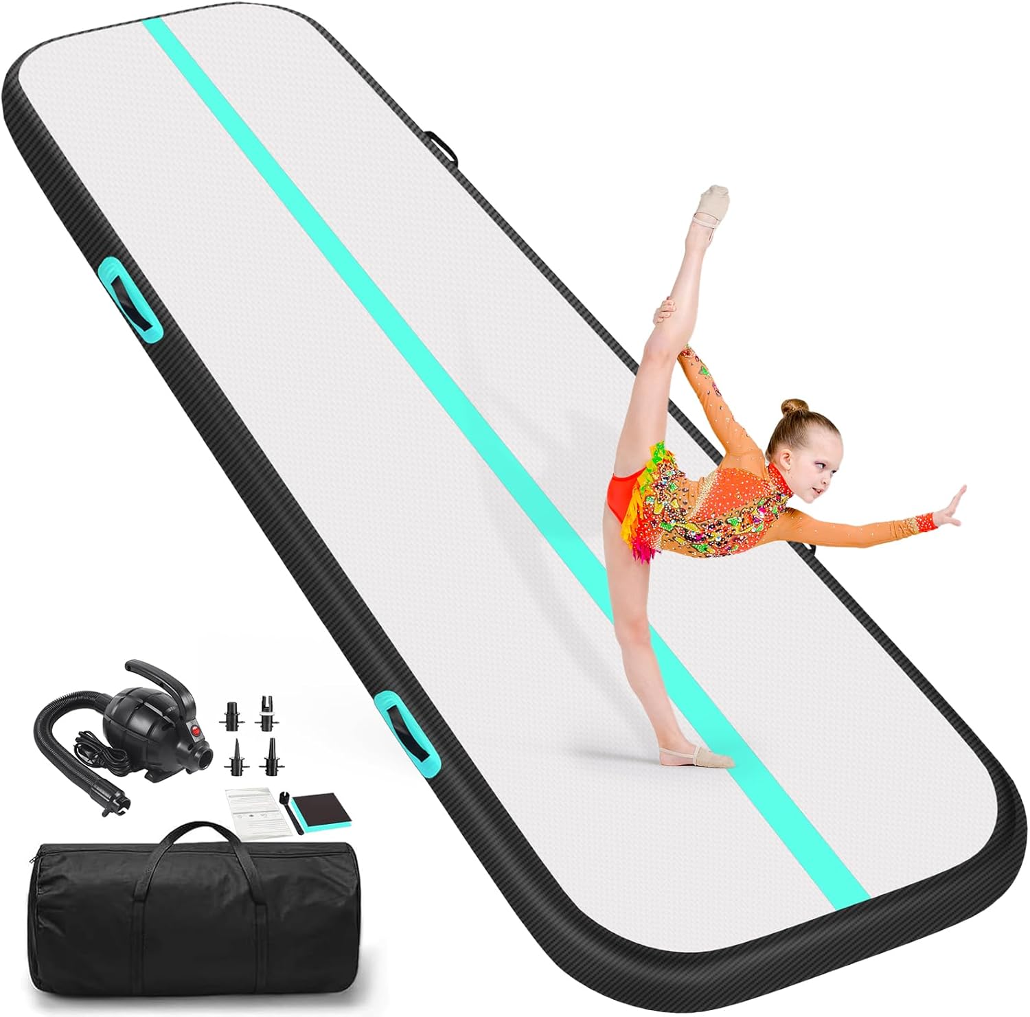 Inflatable Air Gymnastics Track Mat for Home Training and More