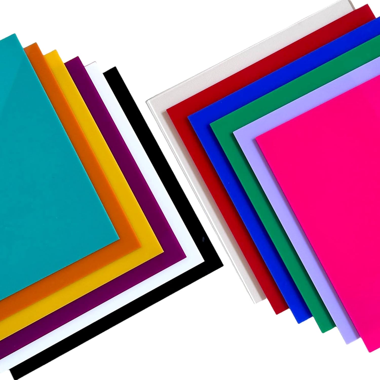 12 Piece Color Casting Acrylic Sheet for Laser Cutting Projects