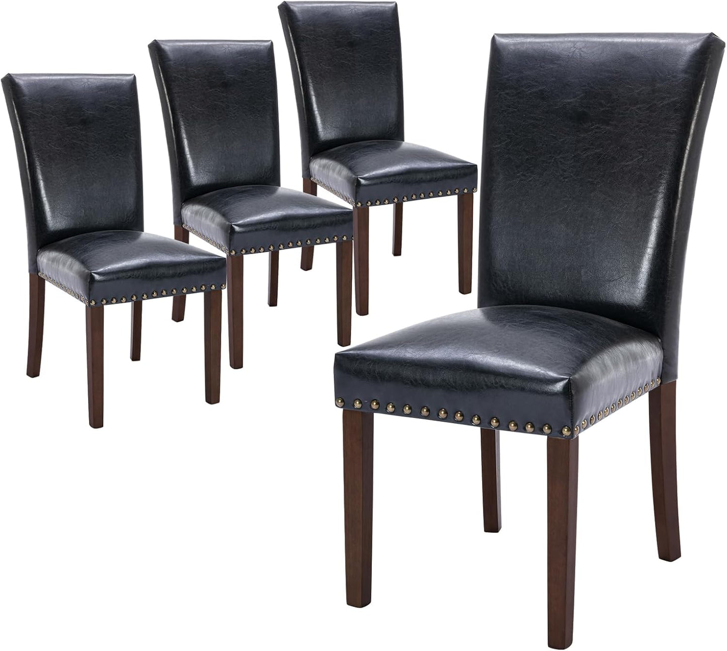 COLAMY Upholstered Parsons Dining Chairs Set of 4 for Comfort