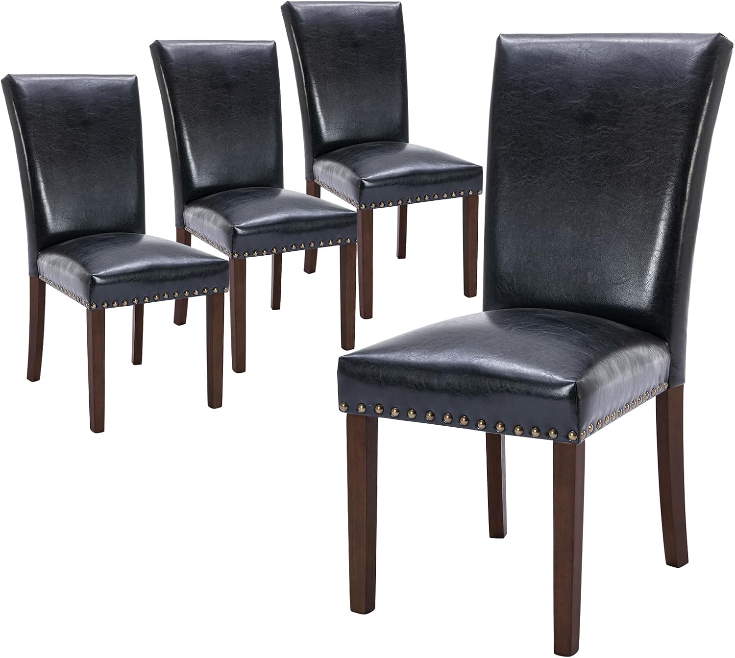 COLAMY Upholstered Parsons Dining Chairs Set of 4 for Comfort