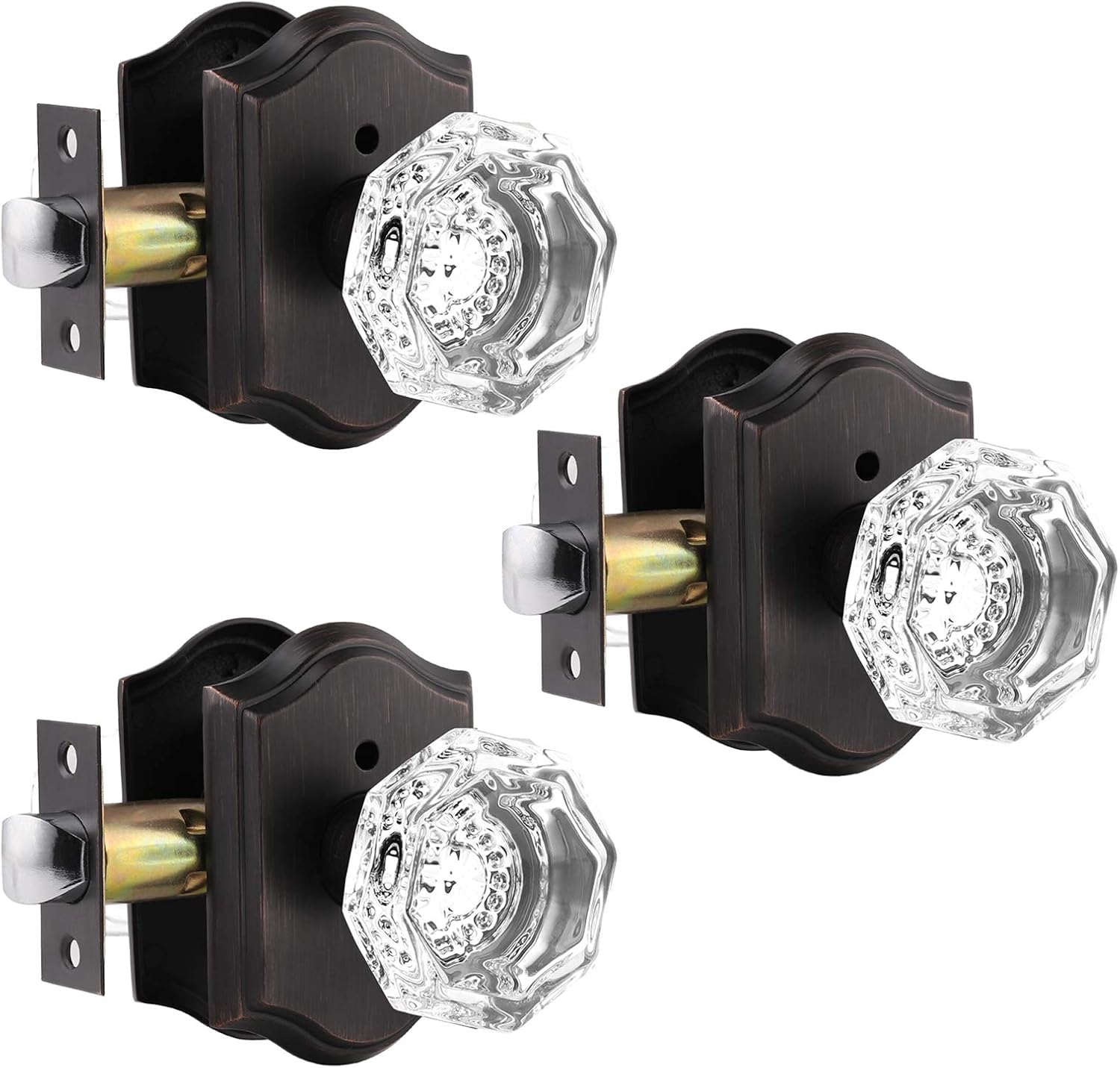 Gobrico 3 Pack Octagonal Crystal Privacy Door Lock Sets Review
