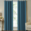 Turquoize Blackout Bedroom Curtains Panels - Thermal, Privacy Assured
