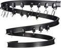 Flexible 13ft Black Curtain Track - Bendable for Bay Windows & Room Dividers
