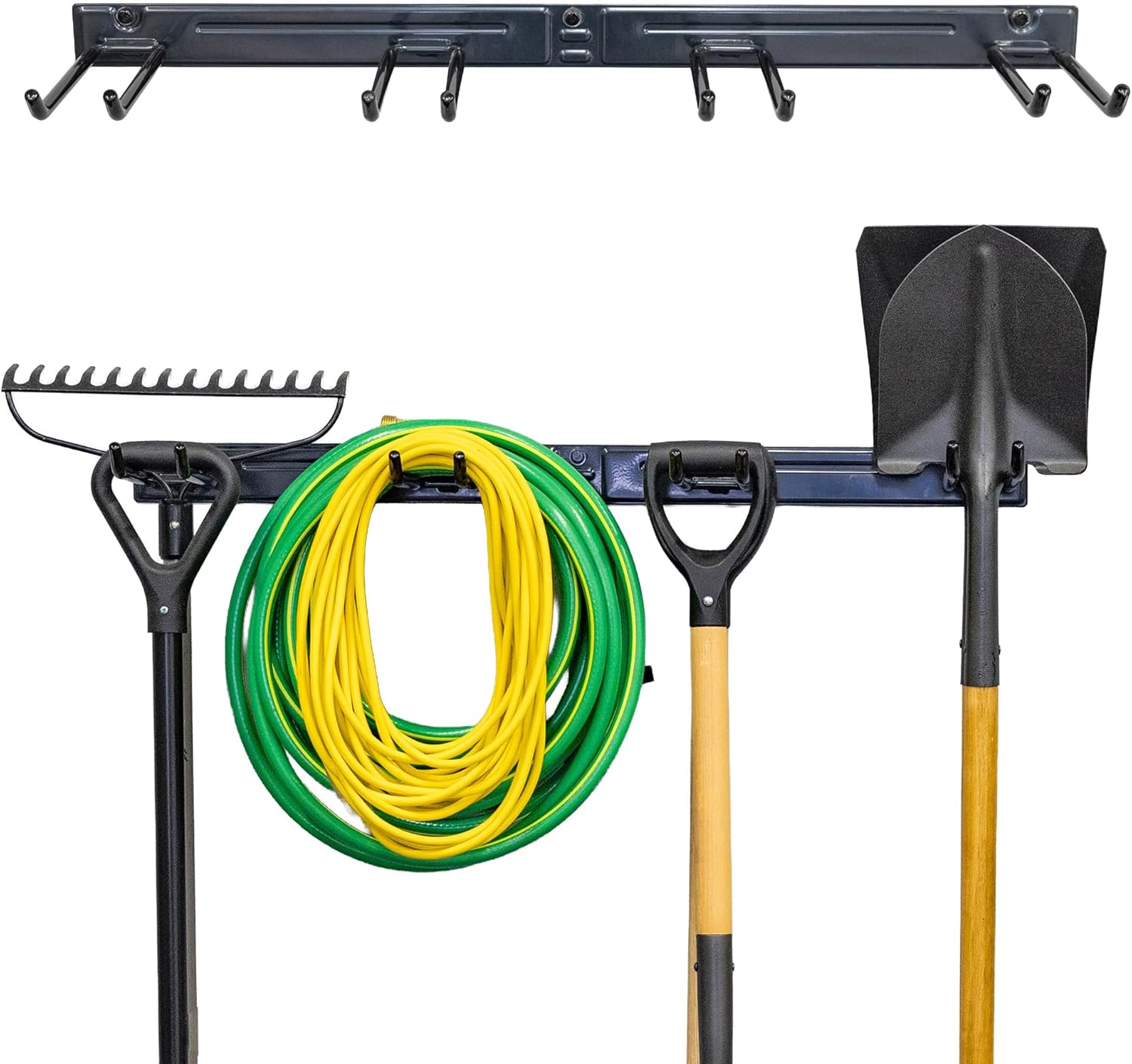 Heavy-Duty Steel Wall-Mounted Rack for Garage Tool Storage