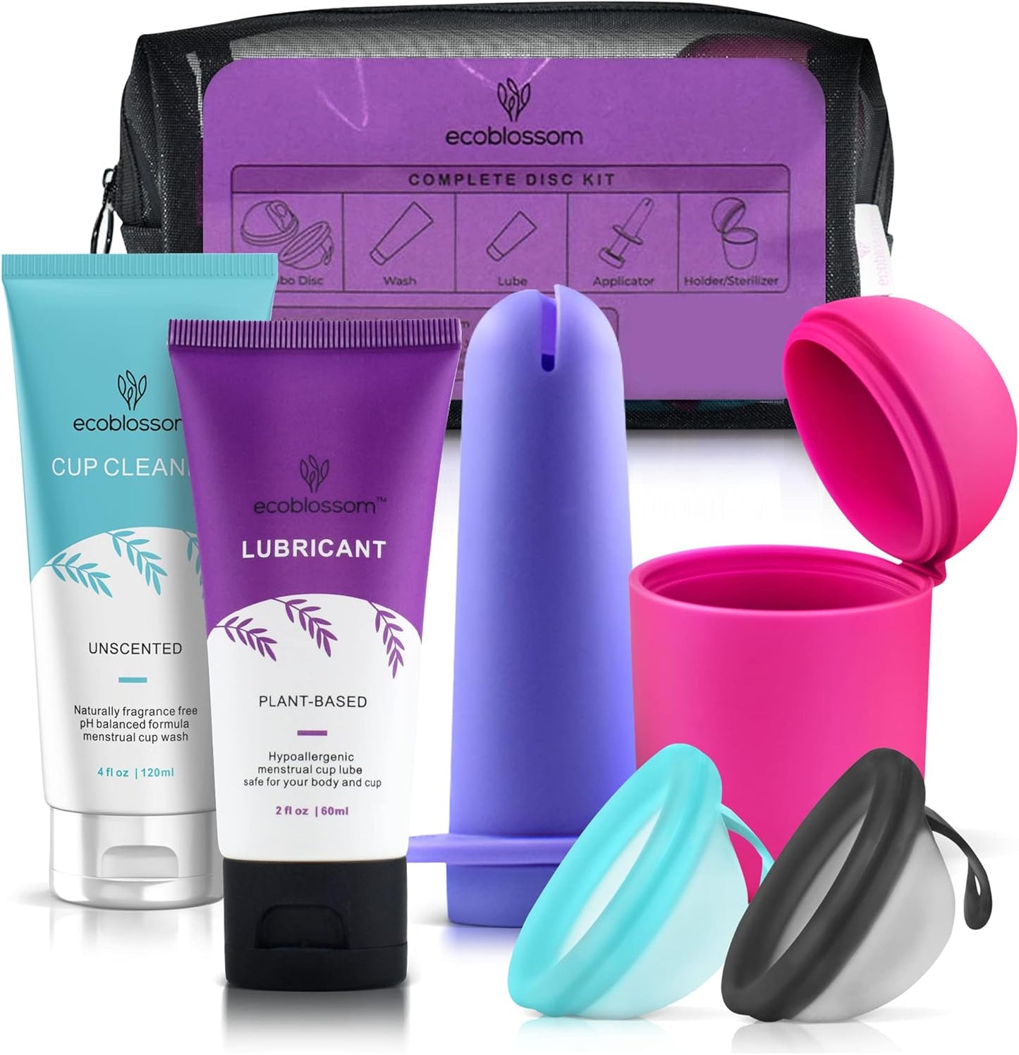 EcoBlossom Menstrual Disc Kit - Reusable, All-Inclusive Set