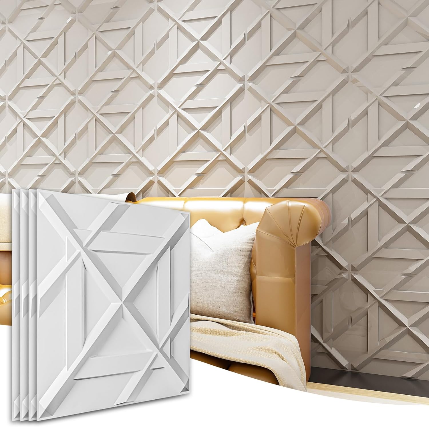 Art3d PVC 3D Wall Panel Decorative Tile for Stunning Spaces