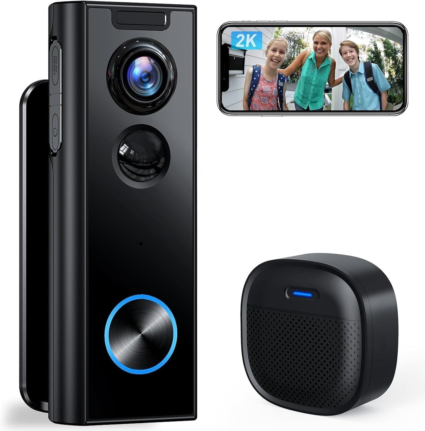 XTU Doorbell Camera Wireless with 2K Video and Night Vision