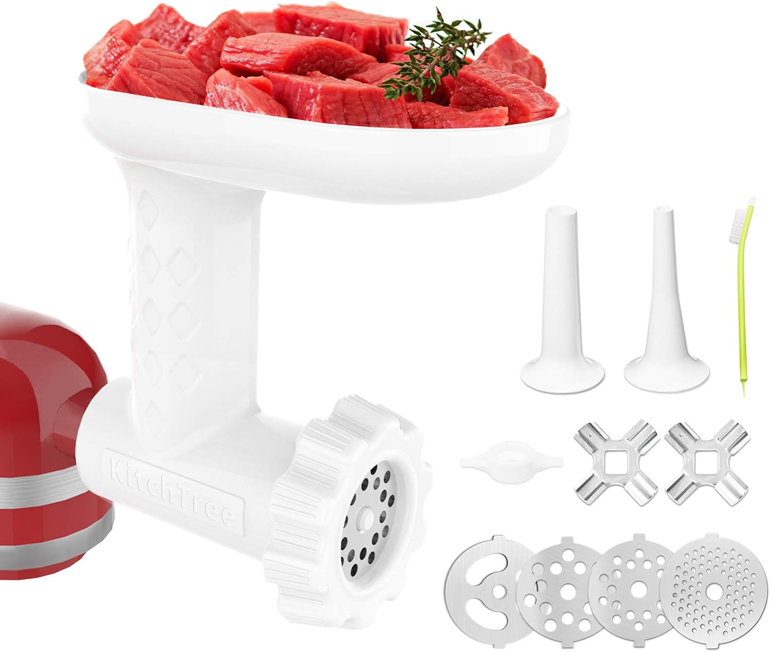 Meat Grinder Attachment for KitchenAid Mixers with Sausage Tubes