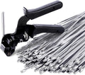 Stainless Steel Cable Tie Gun with 150 Heavy Duty Ties - Fence