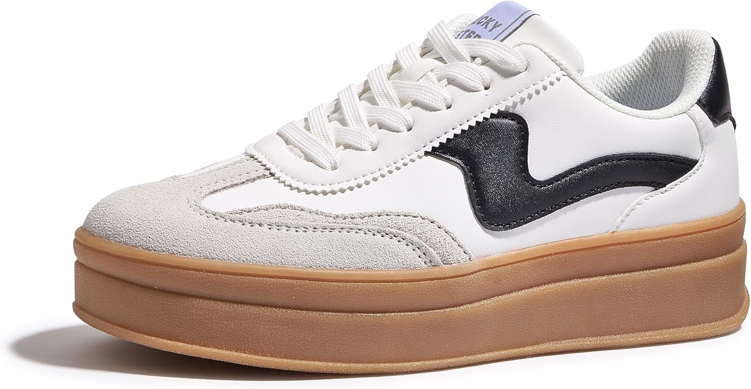 LUCKY STEP Women's Platform Fashion Sneakers for Casual Style