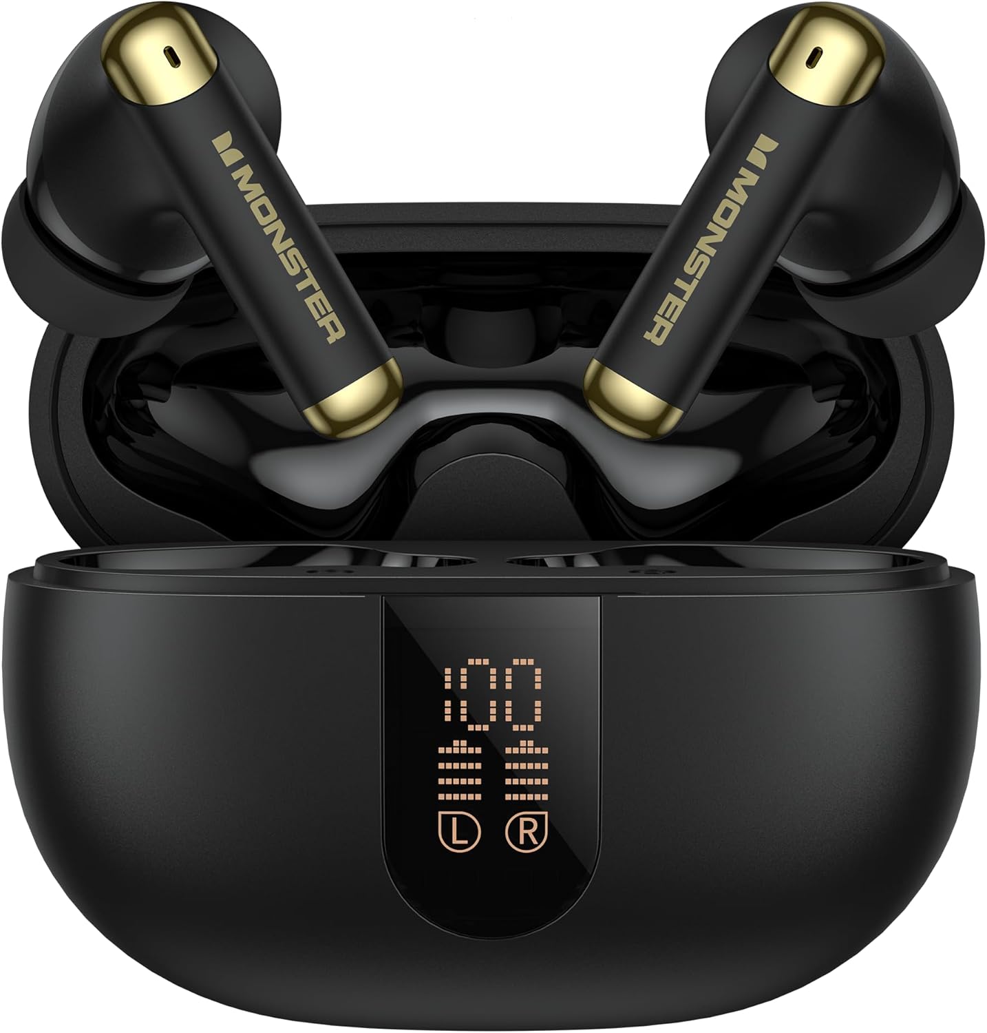 Monster Wireless Earbuds with Deep Bass Sound and Touch Control
